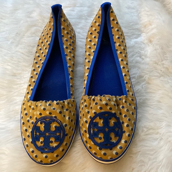 Tory Burch Signature Logo Canvas Pokla Dot Ballet Flat
Loafer Slip-On size 10 M - Picture 1 of 7